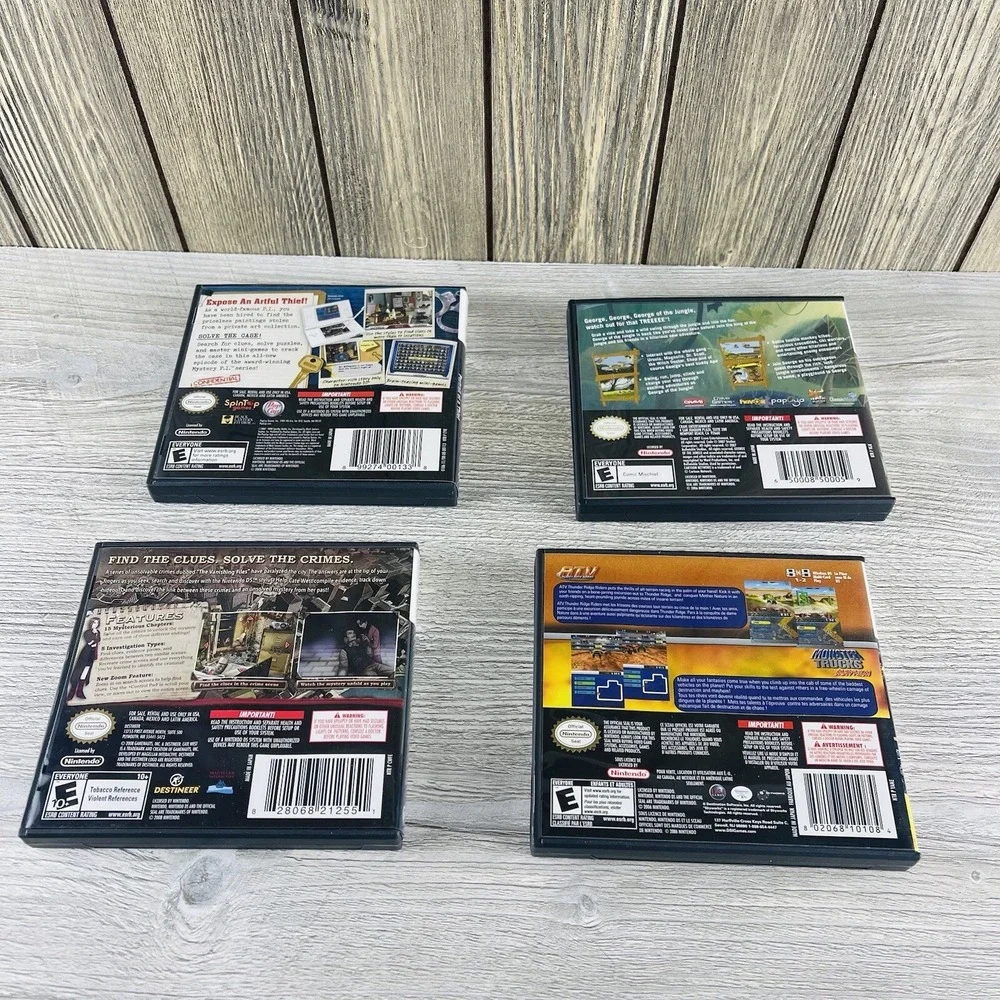 Lot Of 4 Nintendo DS Games Complete Tested Working